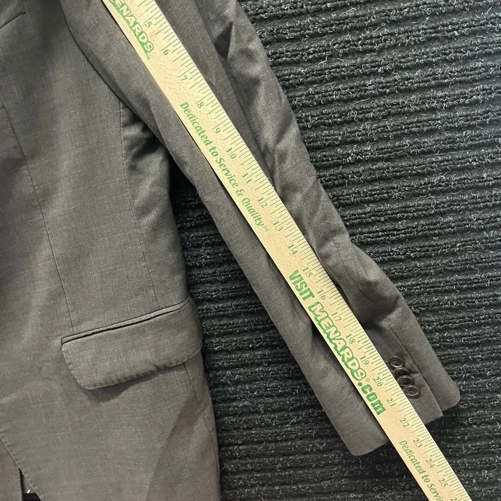 Banana Republic Mens 42R Slim Fit Blazer Grey Tessuto Marzotto Italian Fabric